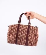 Christian Dior CHRISTIAN DIOR  Oblique Trotter Canvas Hand Bag