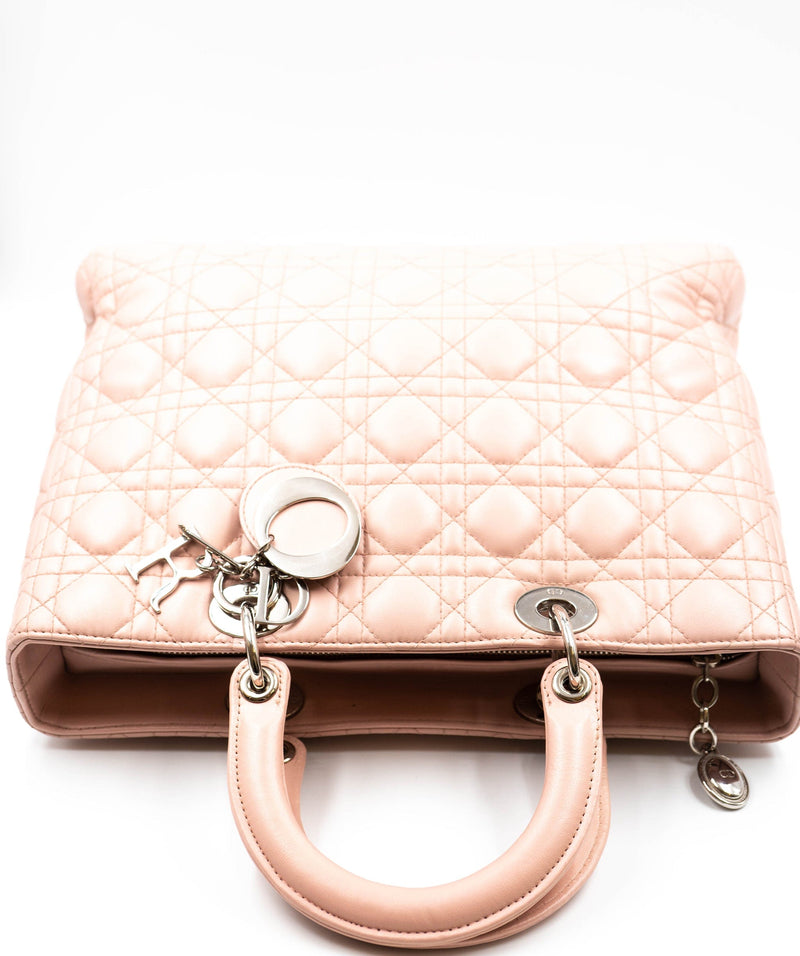 Authenticated Used Christian Dior Dior Trotter Pink Canvas x Leather Brand  Accessory Pouch Unisex Bag - Walmart.com
