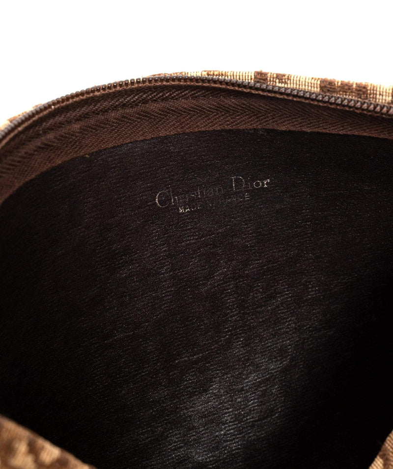 Christian Dior Christian Dior Trotter Canvas Brown Shoulder Bag - AWL1588