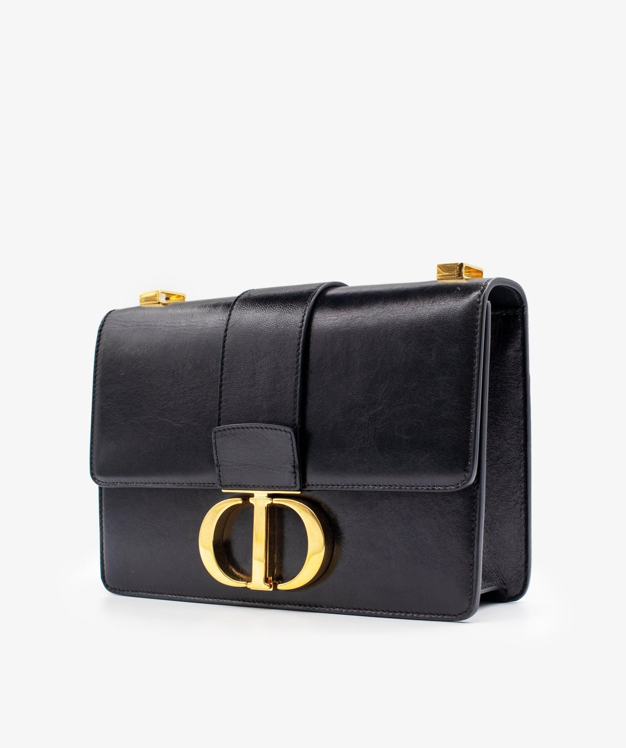 Christian Dior Dior 30 Montaigne Black Calfskin Bag