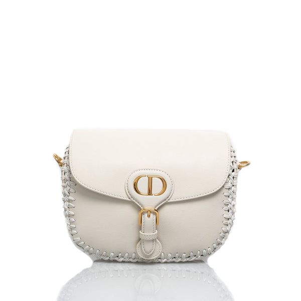 Bobby leather crossbody bag Dior White in Leather - 24125096