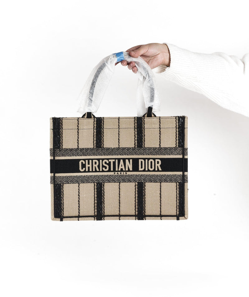 Christian Dior Dior Book tote beige stripe