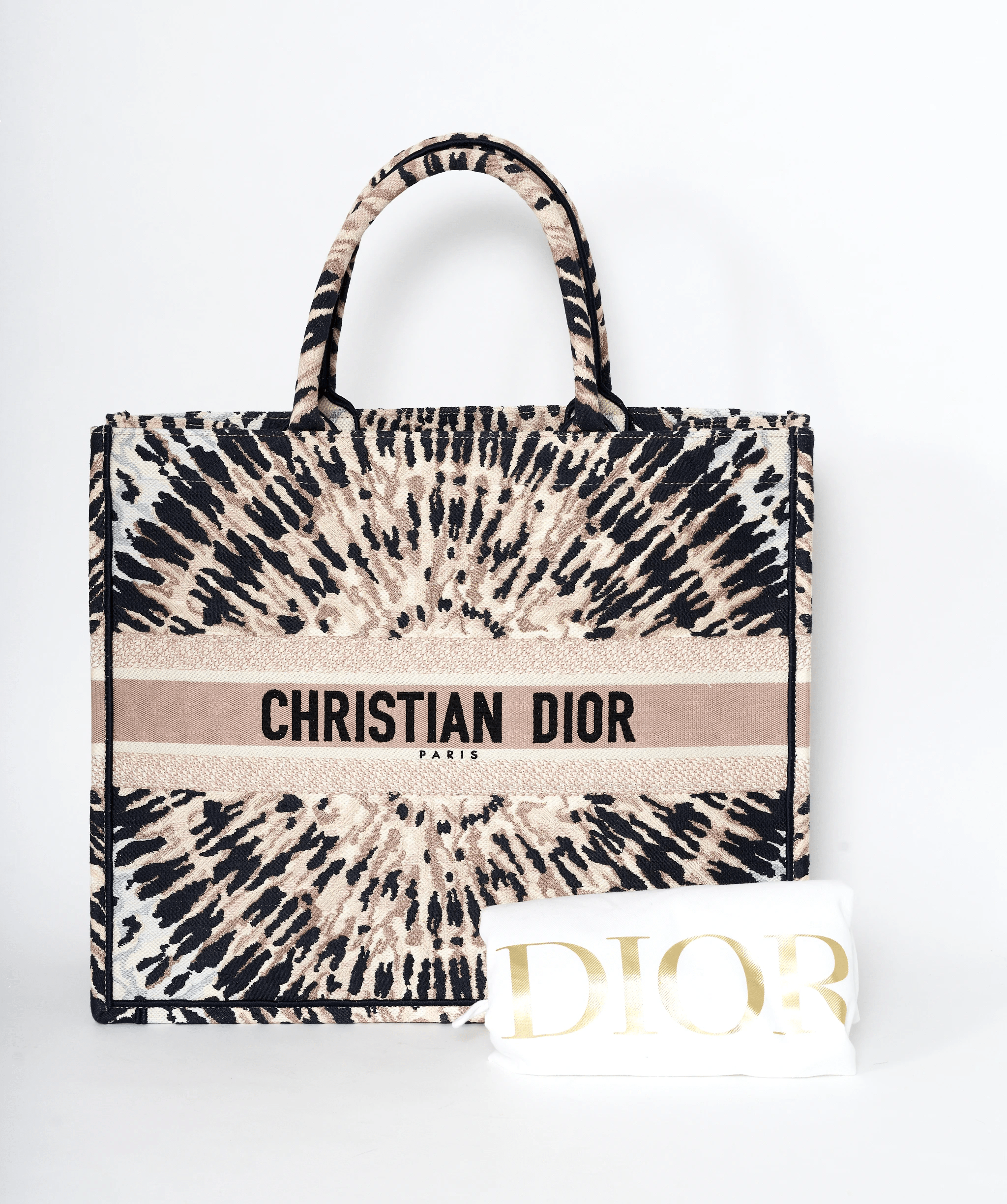 Christian Dior Dior book tote large tie dye