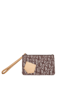 Christian Dior Dior brown oblique pouch purse ASL1104