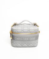 Christian Dior Dior Cannage Grey Small Vanity Bag - AWL1781