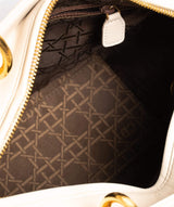Christian Dior Dior Cream Medium Lady Dior Bag - AWL1628
