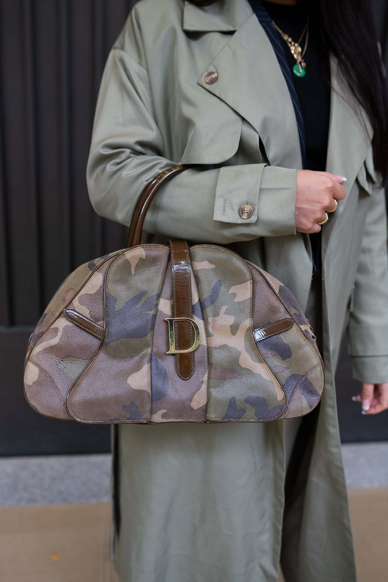 Christian Dior Dior Double Saddle Bag Camouflage ASL5036