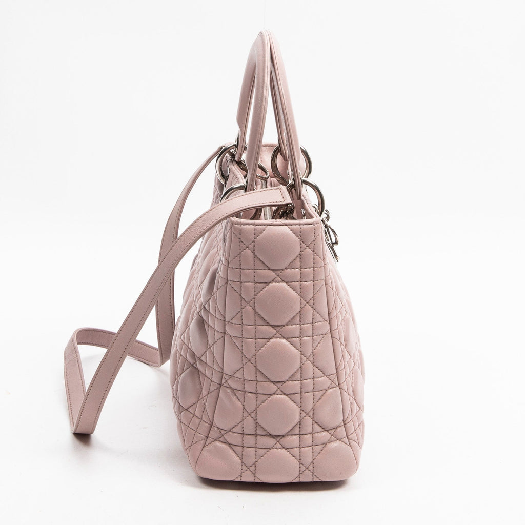 Dior Lady Dior Medium Mauve Pink Calf Leather - AWL2346 – LuxuryPromise