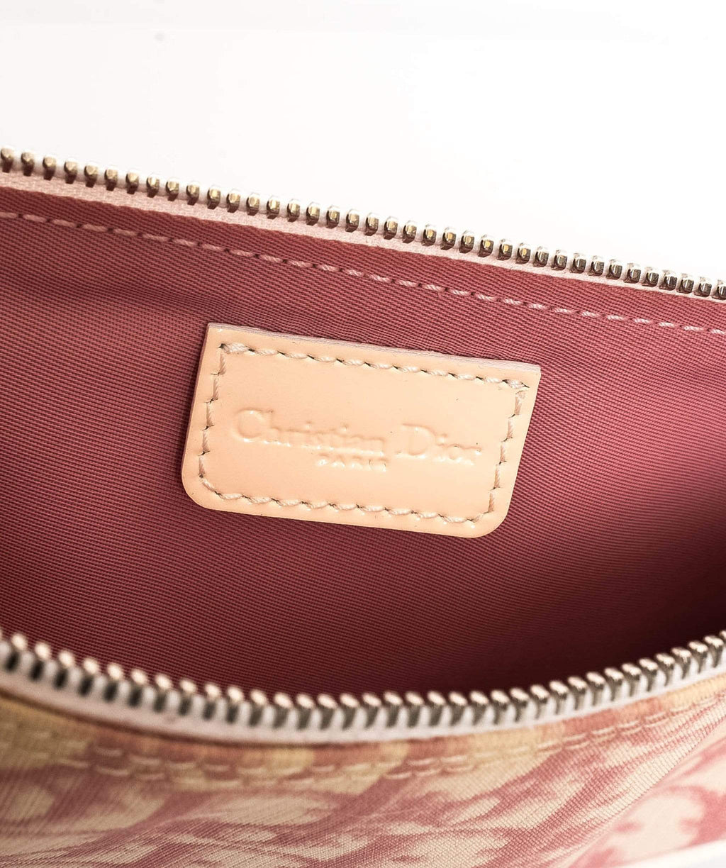 Dior Pink Oblique Coated Canvas Saddle Pouch AGC1028 – LuxuryPromise