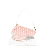 Christian Dior Dior Pink Oblique Coated Canvas Saddle Pouch AGC1028