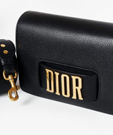 Christian Dior Dior(R)evolution Black Leather Crossbody & Clutch Bag