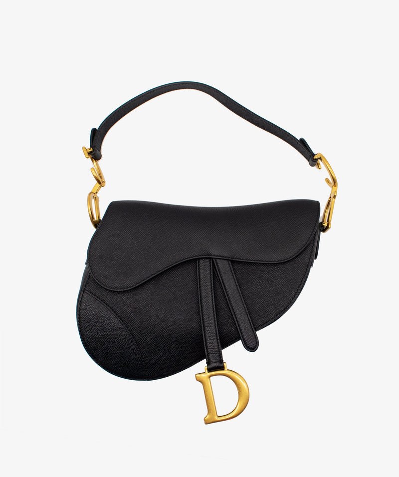 Christian Dior Dior Saddle Black With Strap RJL1204