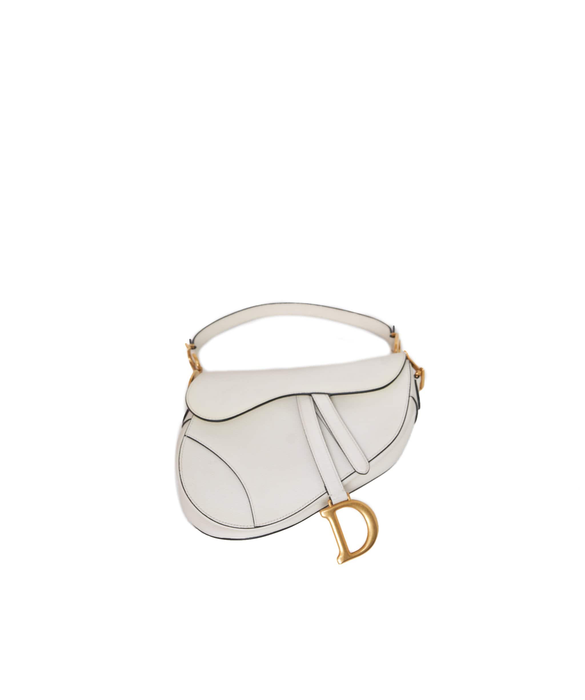 Christian Dior Dior Saddle White Calfskin Leather Bag AWL1332