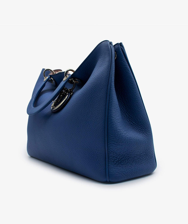 Christian Dior Diorissimo Blue Large Handbag RJL1127