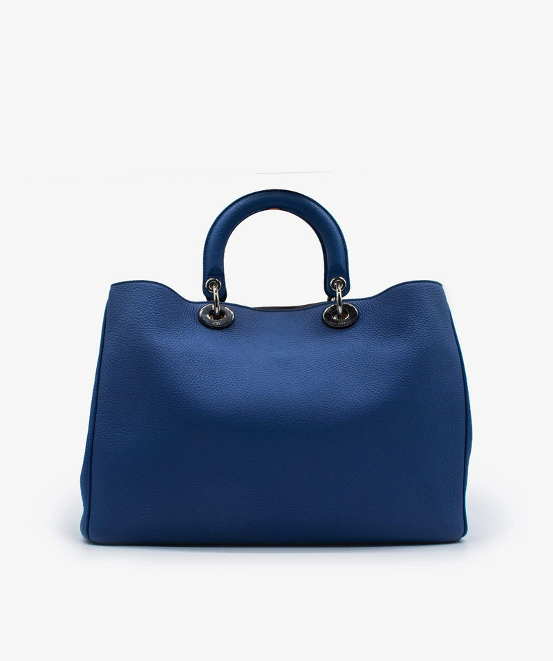 Christian Dior Diorissimo Blue Large Handbag RJL1127