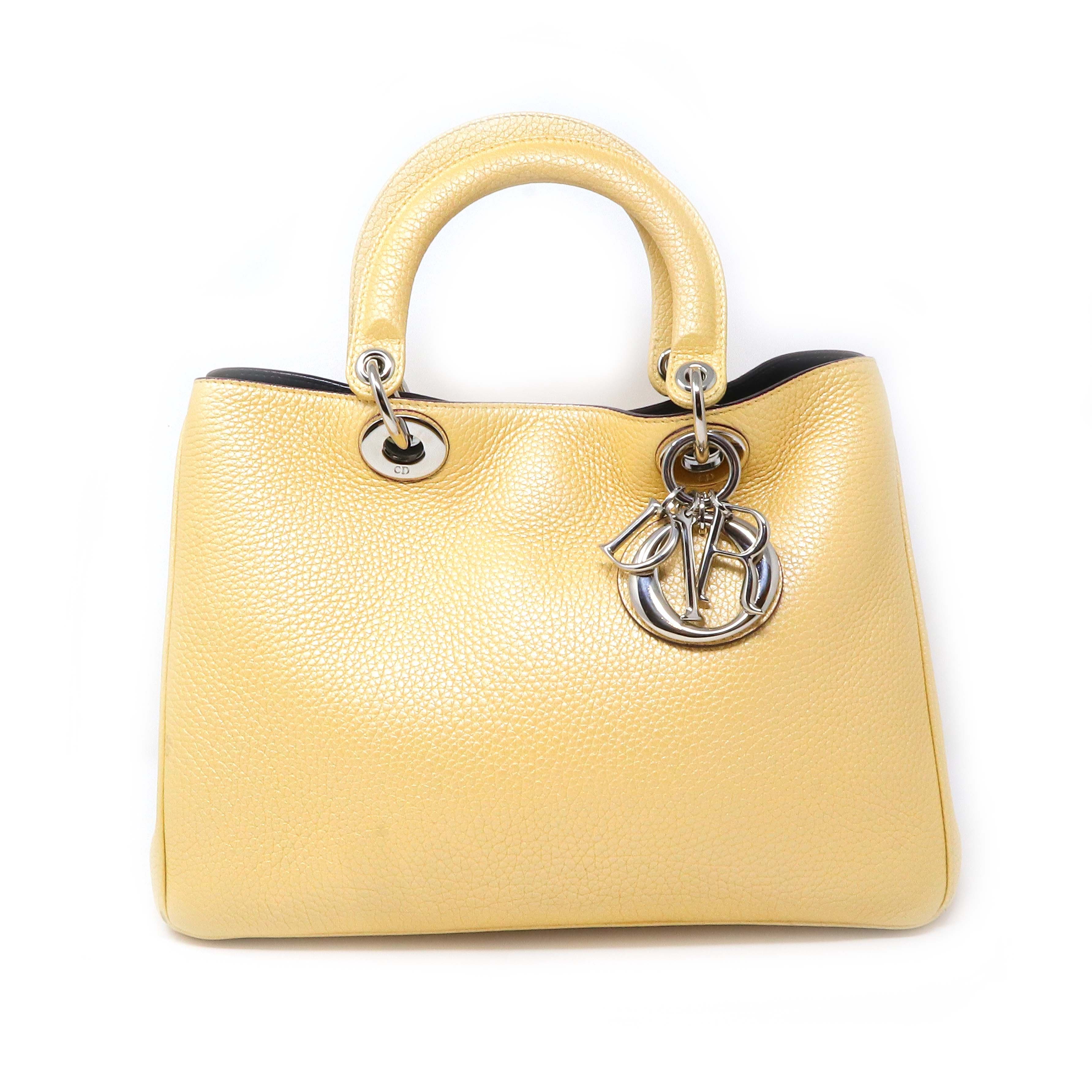 Christian Dior Diorissimo Gold Leather Tote Bag