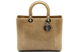 Christian Dior Lady Dior Large Beige Python Bag