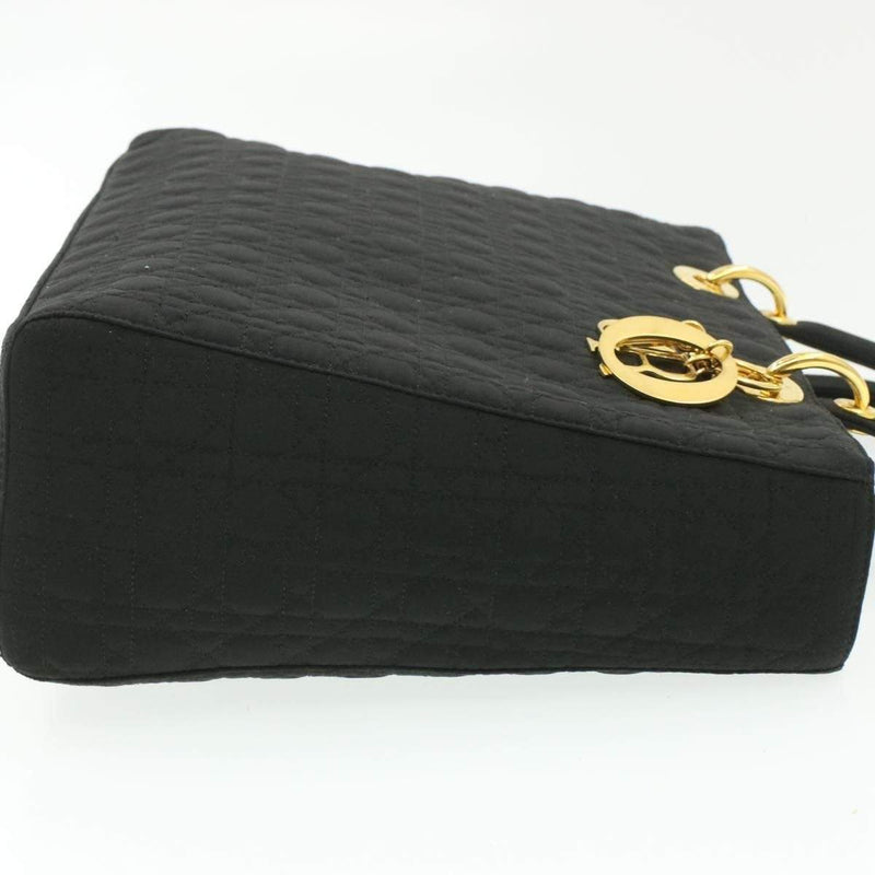 Christian Dior Lady Dior Large Black Nylon Hand Bag - BR176