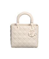 Christian Dior Lady Dior Medium Ultramatte White Bag- AWL1789