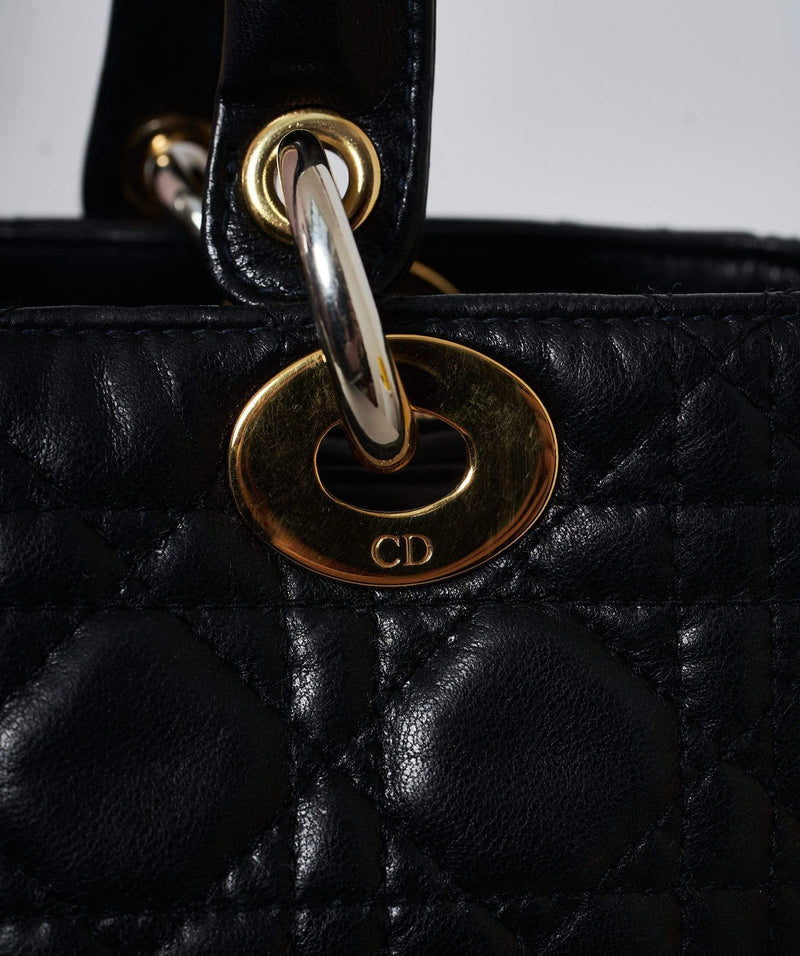 Christian Dior Lady Dior with gold detailing AGL1138