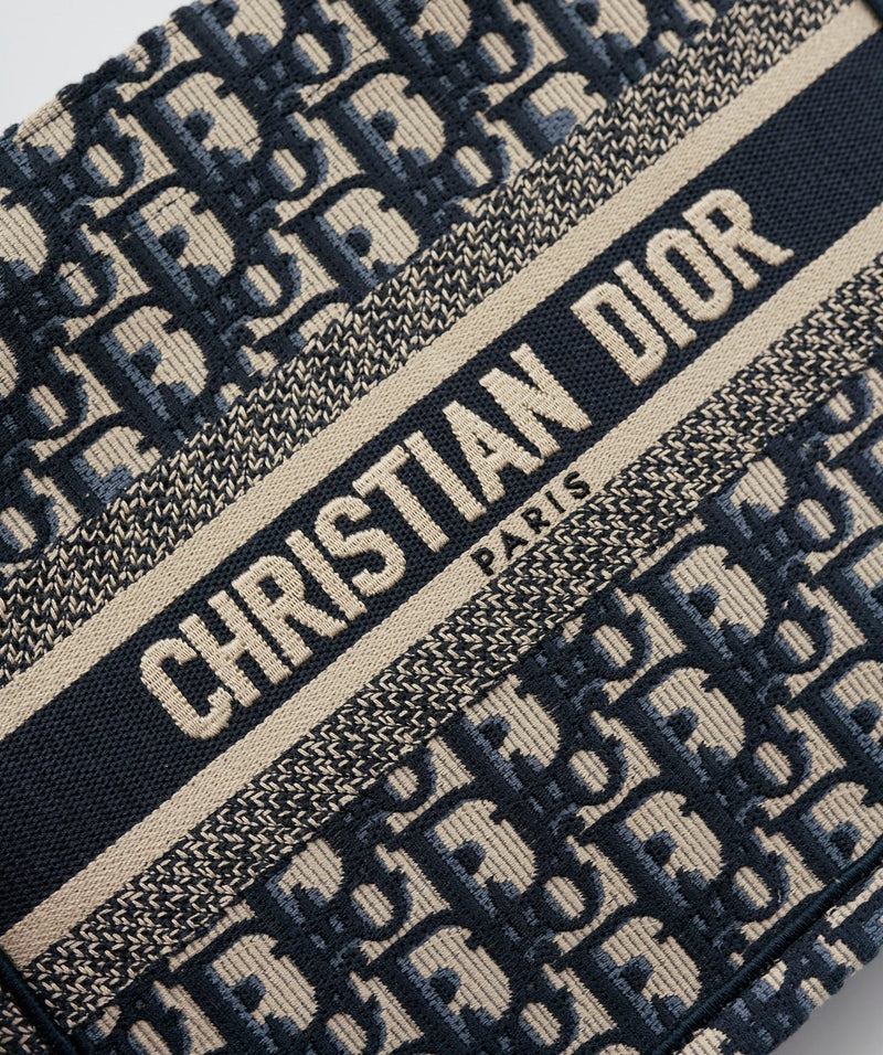 Christian Dior Unworn Dior small Book Tote oblique blue ASL5119