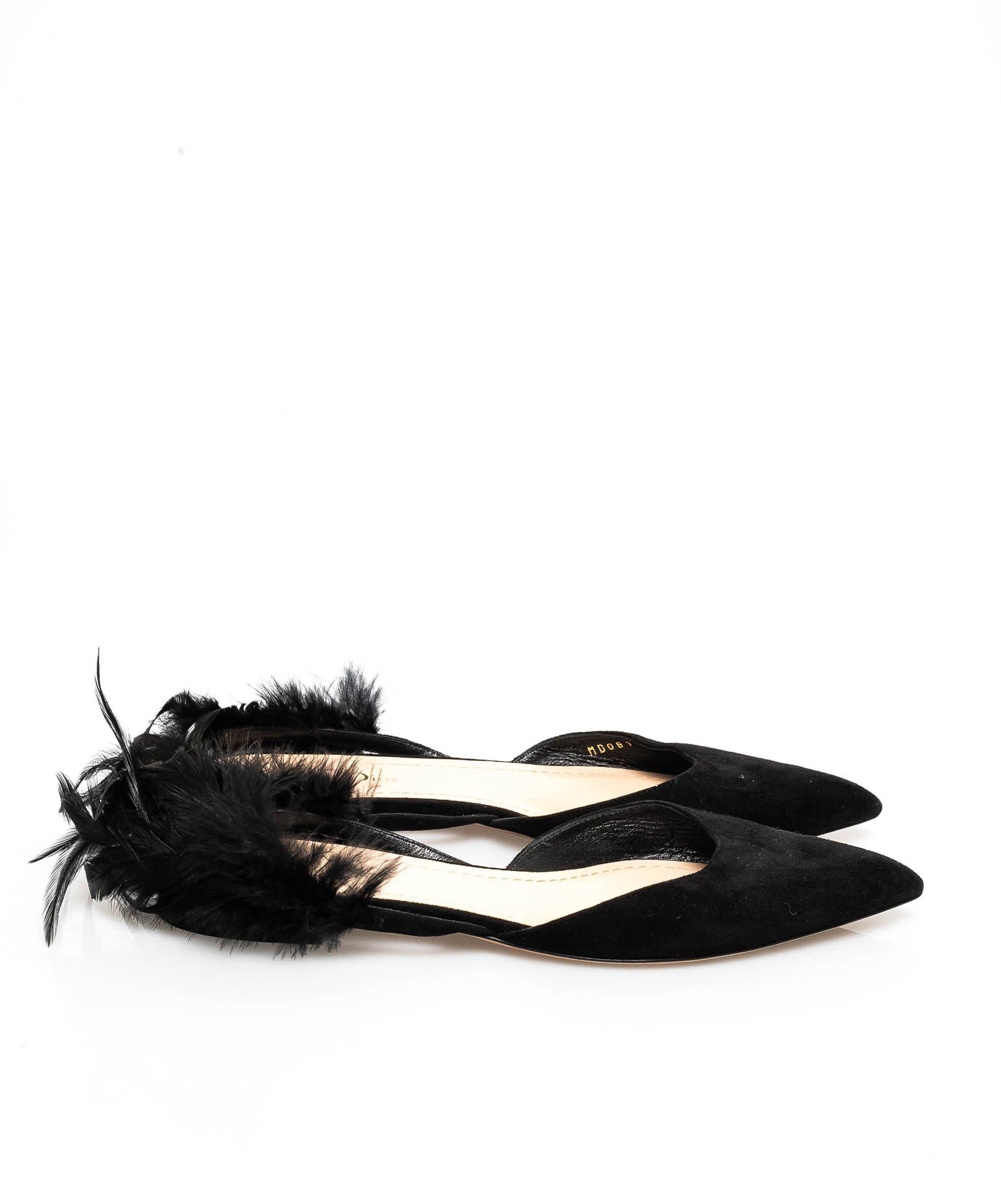 Christian Dior Chistian Dior mules with feathers size 37- MW2132