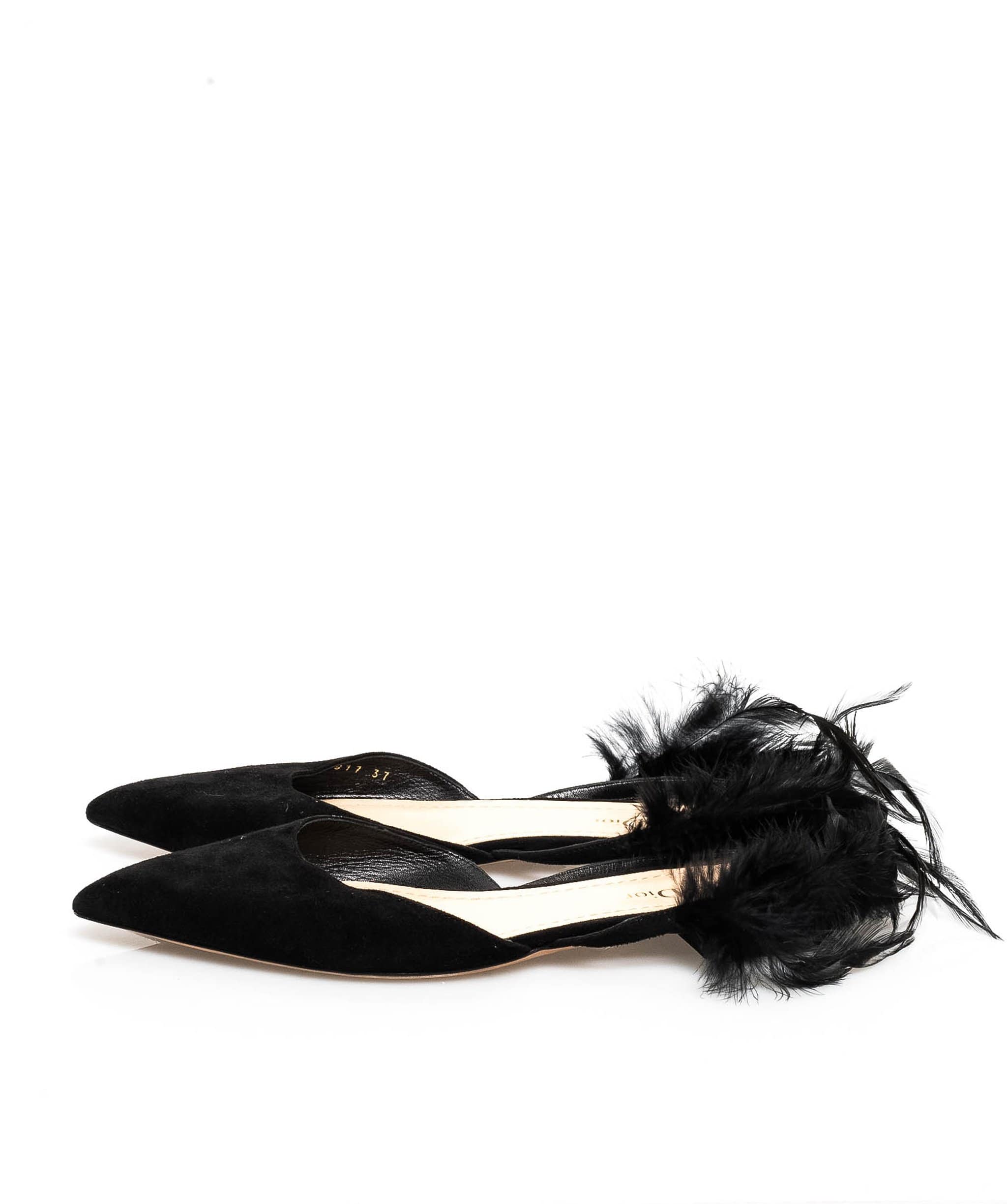 Christian Dior Chistian Dior mules with feathers size 37- MW2132