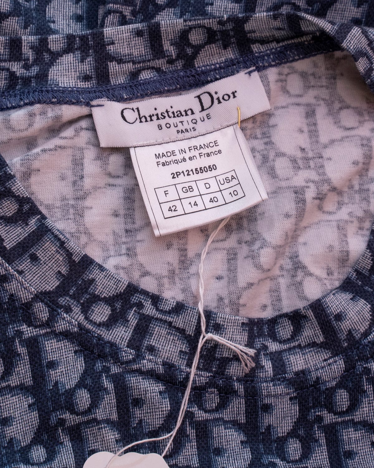 Christian Dior Christian Dior Boutique Blue Oblique T-shirt - ASL2024