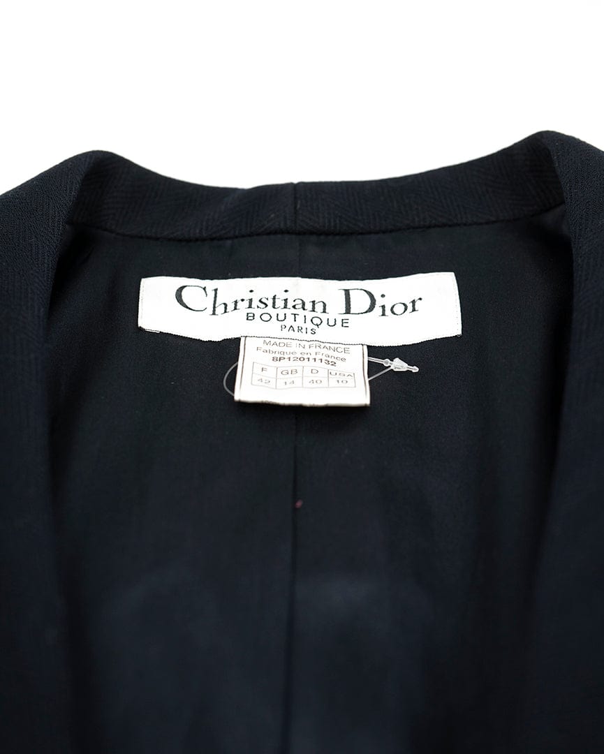 Christian Dior Christian Dior Navy Pinstripe Blazer  ASL4967