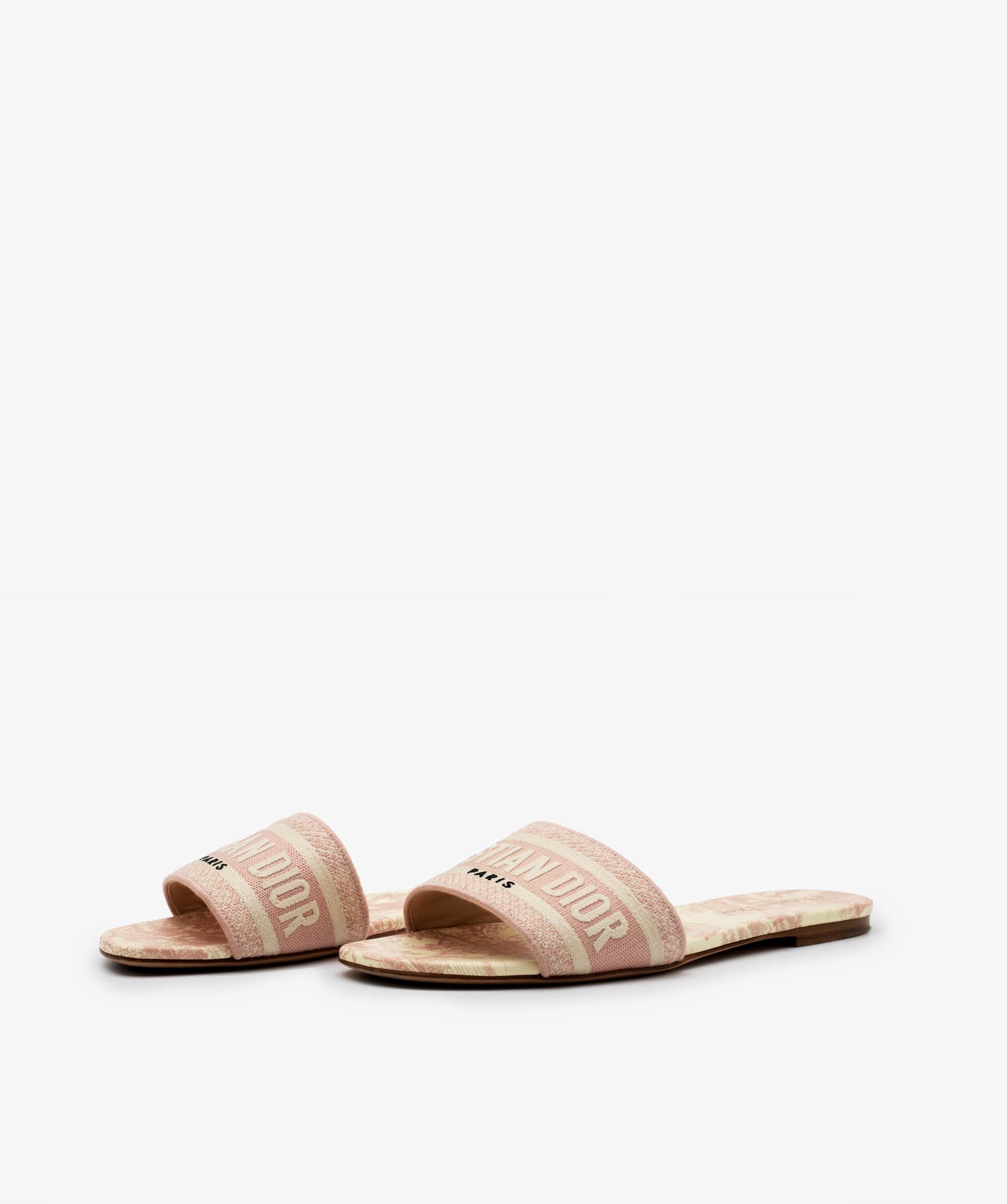 Christian Dior Dior Dway Pink Slides RJL1149