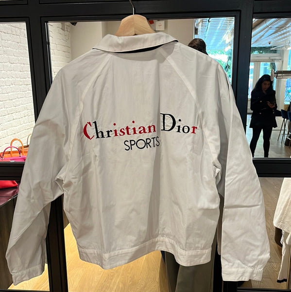 Dior Sport Logo Full Zip Jacket White ASL4922 – LuxuryPromise