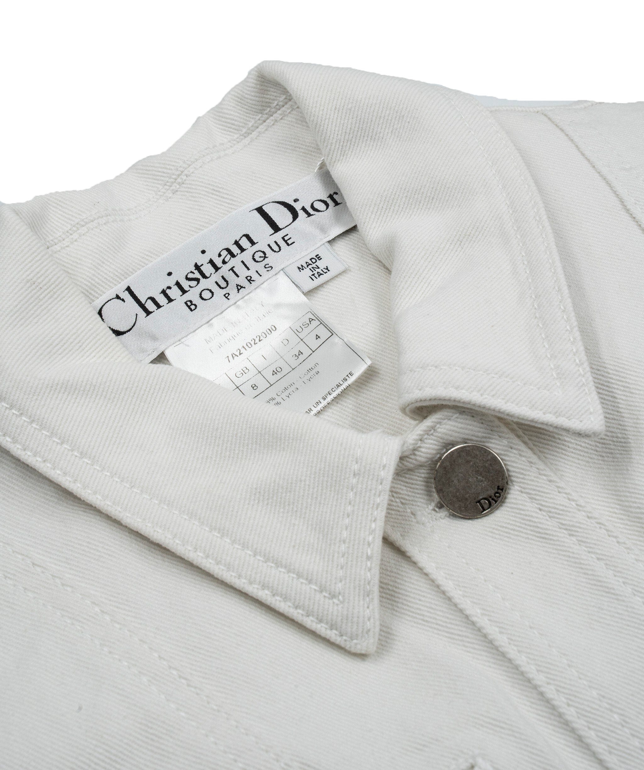Christian Dior Dior White Denim Jacket ASL5134