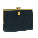 Christian Dior Christian Dior Trotter Canvas Wallet Blue Auth GT066