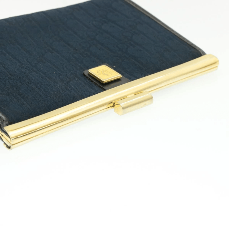 Christian Dior Christian Dior Trotter Canvas Wallet Blue Auth GT066