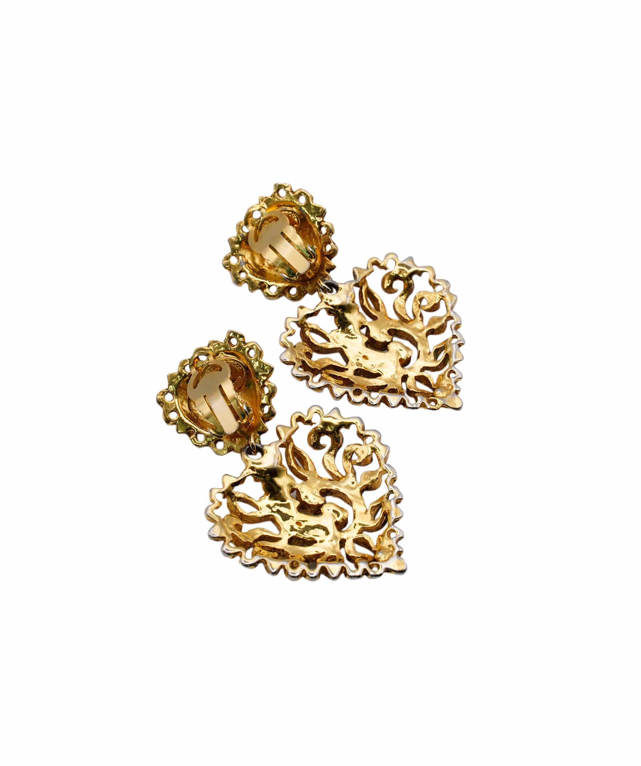 Christian Lacroix lacroix gold heart earrings AWL4503
