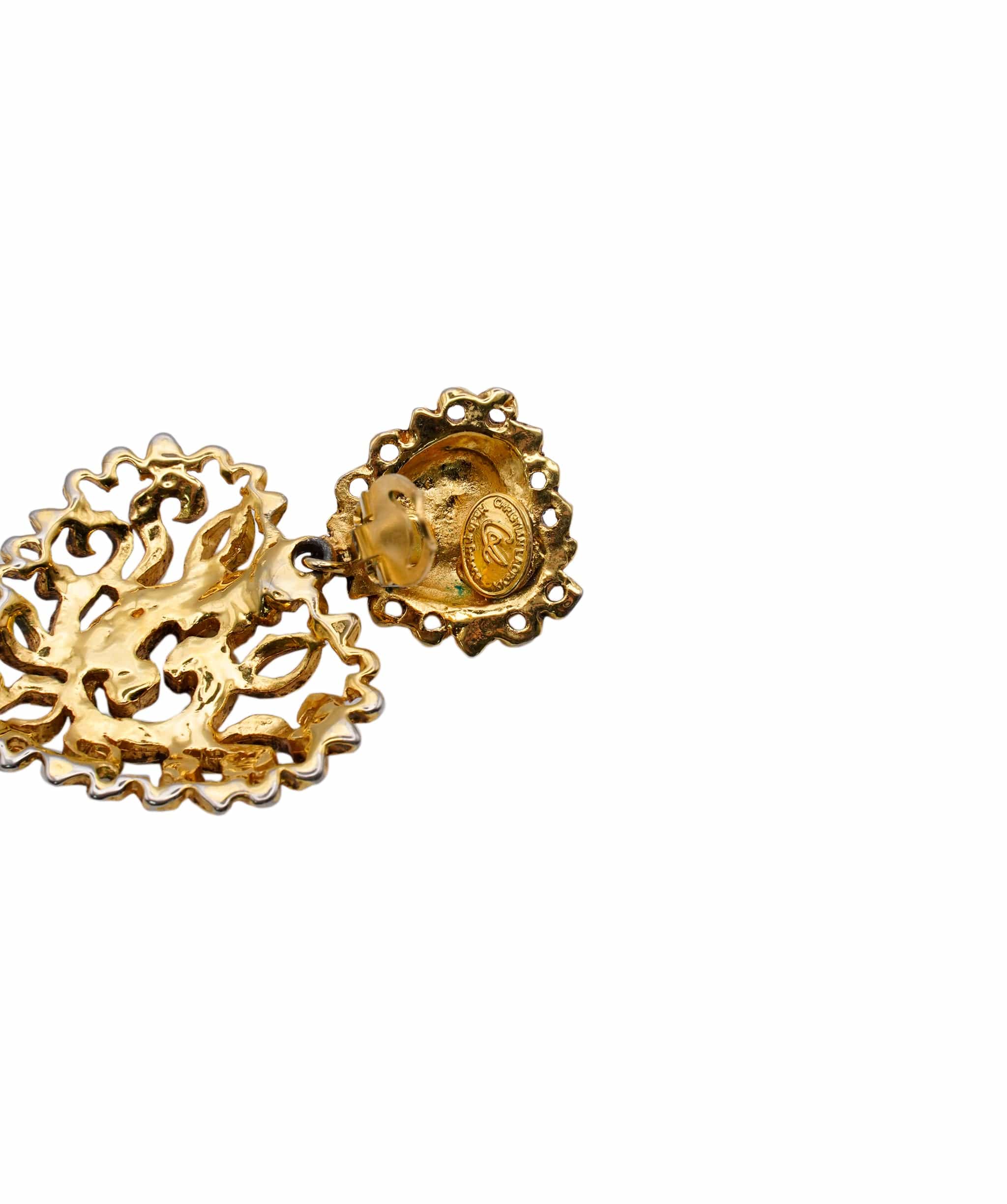 Christian Lacroix lacroix gold heart earrings AWL4503