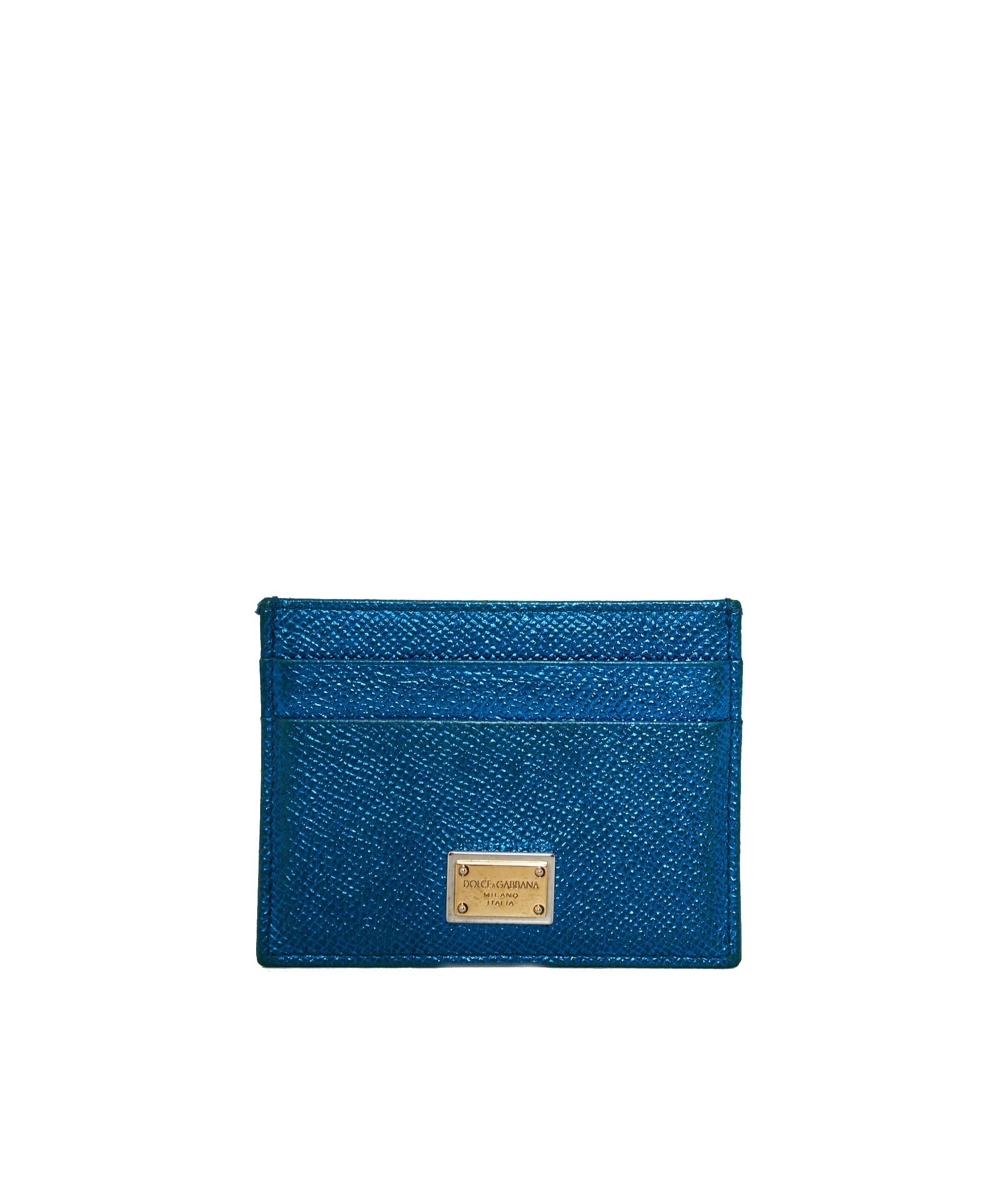 Dolce & Gabbana Dolce and Gabanna metalic blue card holder  - ADL1117