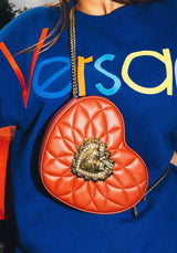 Dolce & Gabbana Dolce & Gabbana Red Leather Loveheart Bag GHW