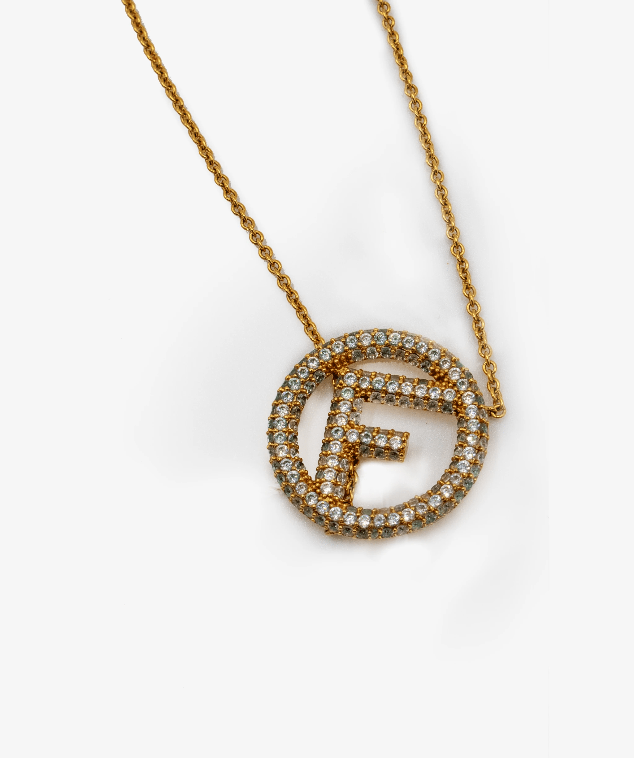 Fendi necklace initial hotsell