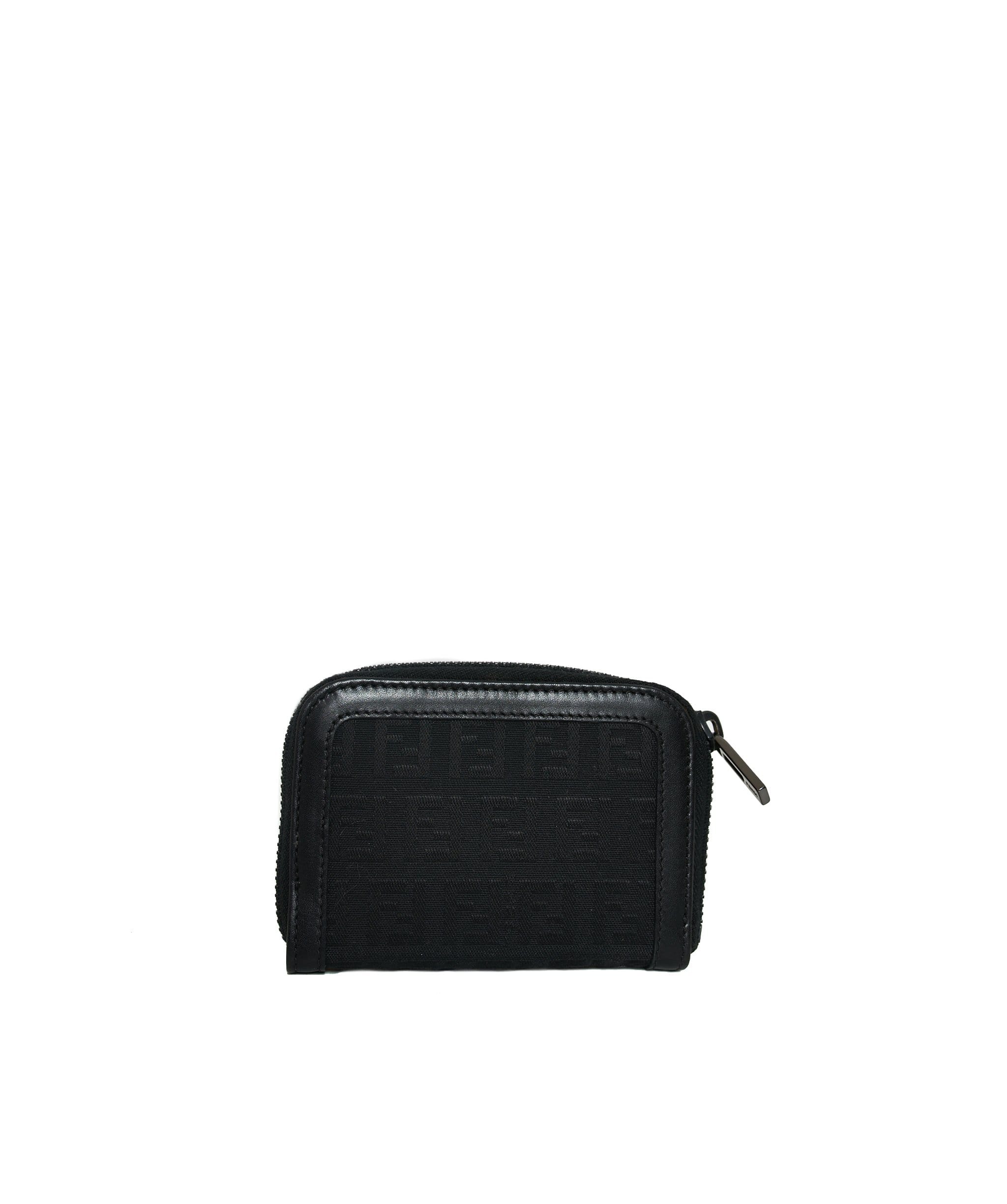 Fendi Fendi black canvas wallet.  - ADL1168