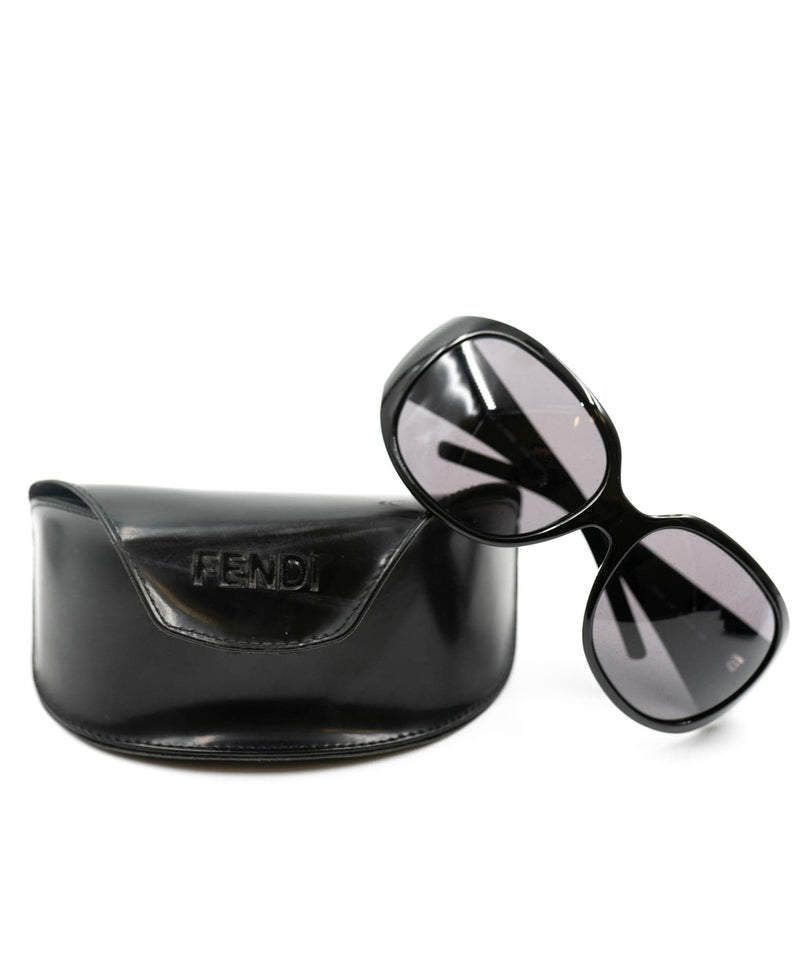 Fendi Fendi Black FF Rounded Sunglasses - AGL1947