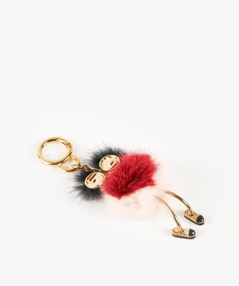 Fendi fluffy keychain sale