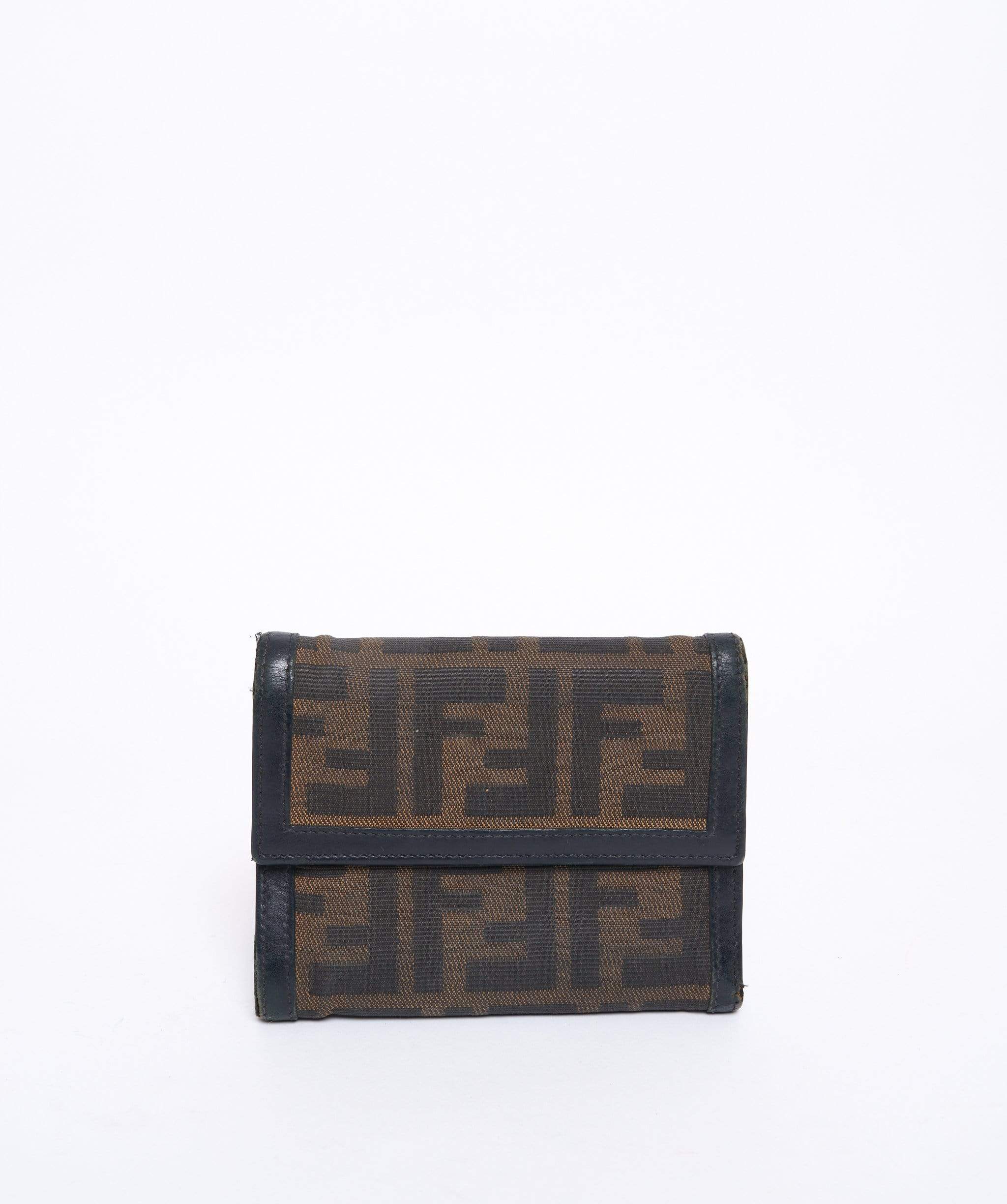 Fendi Fendi Tri-Fold Zucca Print Purse