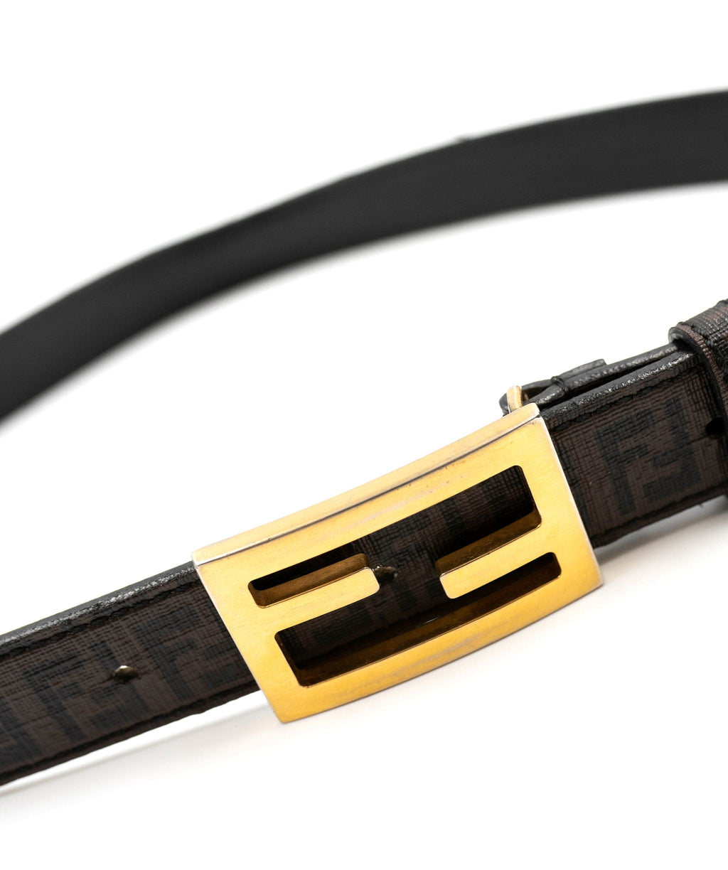 Fendi zucca 2025 belt black