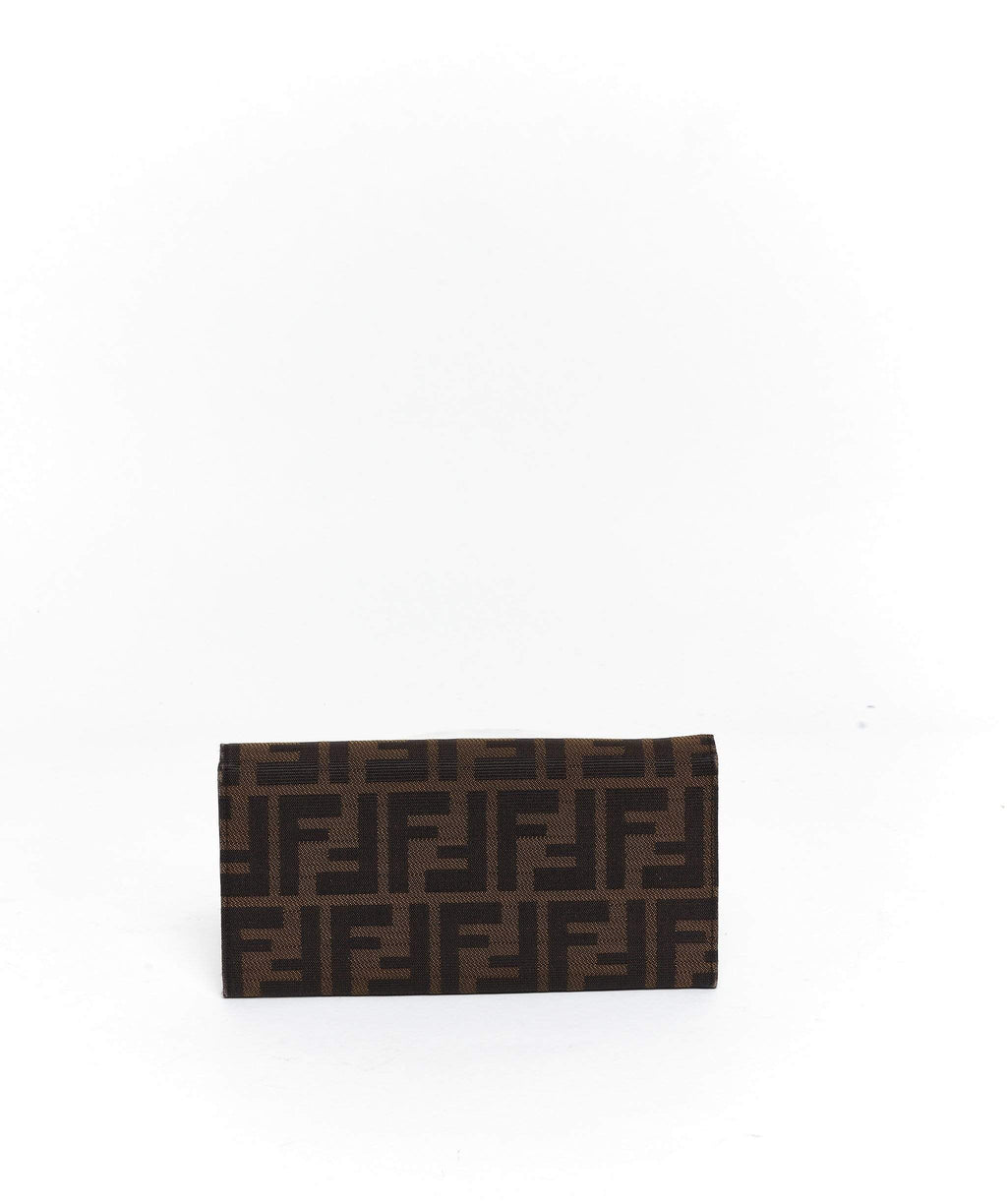 Fendi zucca outlet wallet