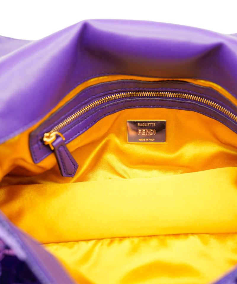 Fendi Purple Sequin Baguette — HollyClosetCase
