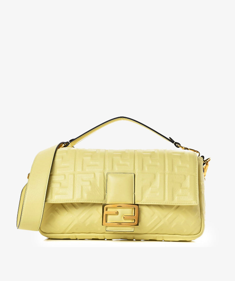 Yellow cheap fendi baguette