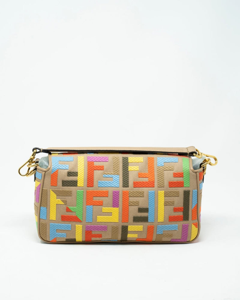 Baguette handbag Fendi Multicolour in Cotton - 34731203