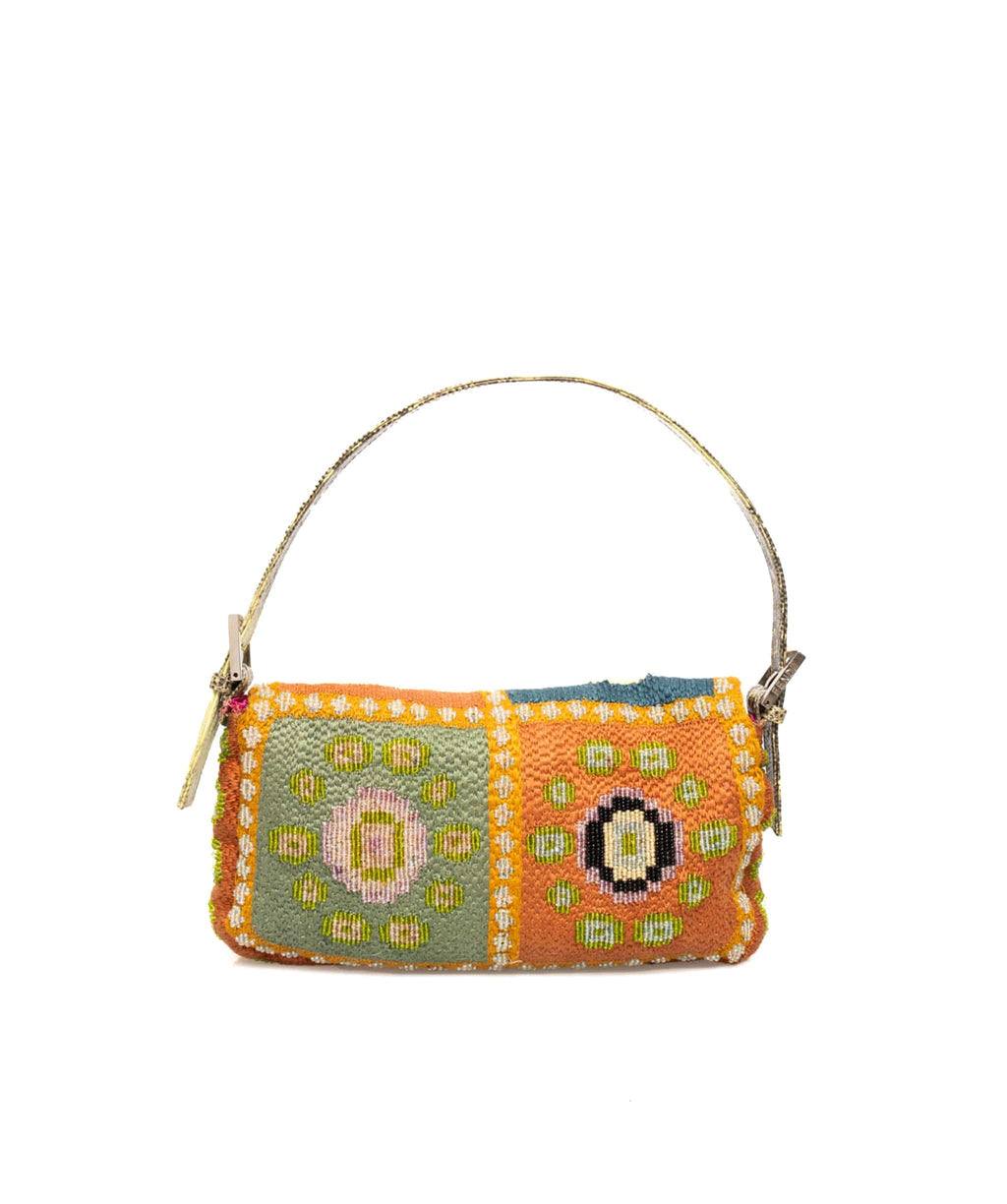 Baguette lizard handbag Fendi Multicolour in Lizard - 34112161