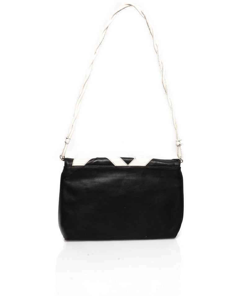 Fendi Fendi Black and White F Shoulder Bag - ADL1452